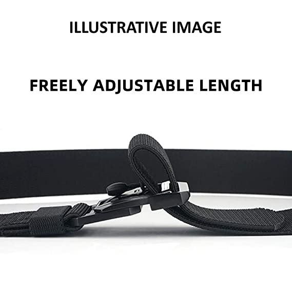 ZORO Men's Nylon Stretchable Belt, Megnetic Buckle, Easy to Lock