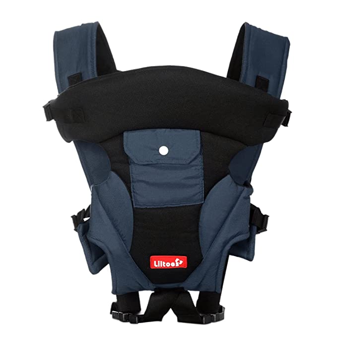 LILTOES Baby Carrier with 3 Carry Positions, for 4 to 24 Months Baby, Max Weight Up to 12 Kgs (Blue)