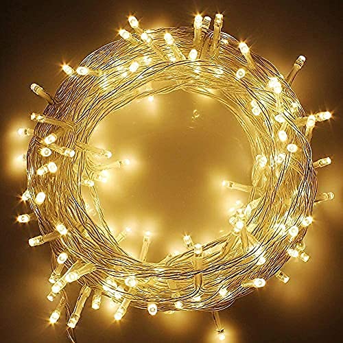 Lexton 10 Meter Led String Light Plug sourced |for Indoor & Outdoor Decorations (Yellow, Pack of 1), Standard (Lex-10m/String)