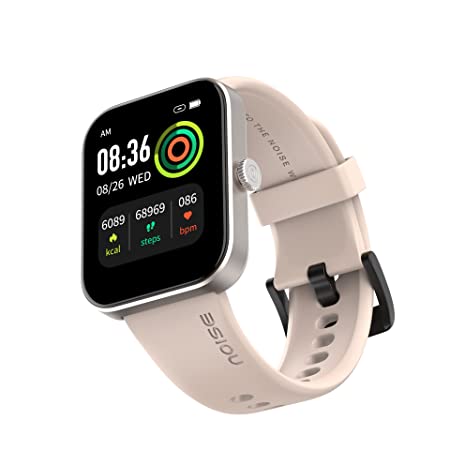 Noise ColorFit Pulse Grand Smart Watch with 1.69" HD Display, 60 Sports Modes, 150 Watch Faces, Fast Charge, Spo2 Monitoring Smartwatches for Men & Women(Beige)