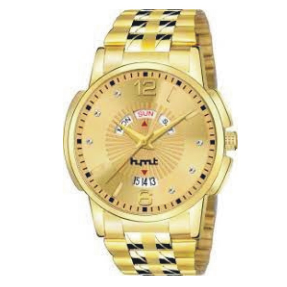 HMTY-7008 ORIGINAL GOLD PLATED DAY & DATE FUNCTIONING WATCH FOR BOYS Analog Watch - For Men