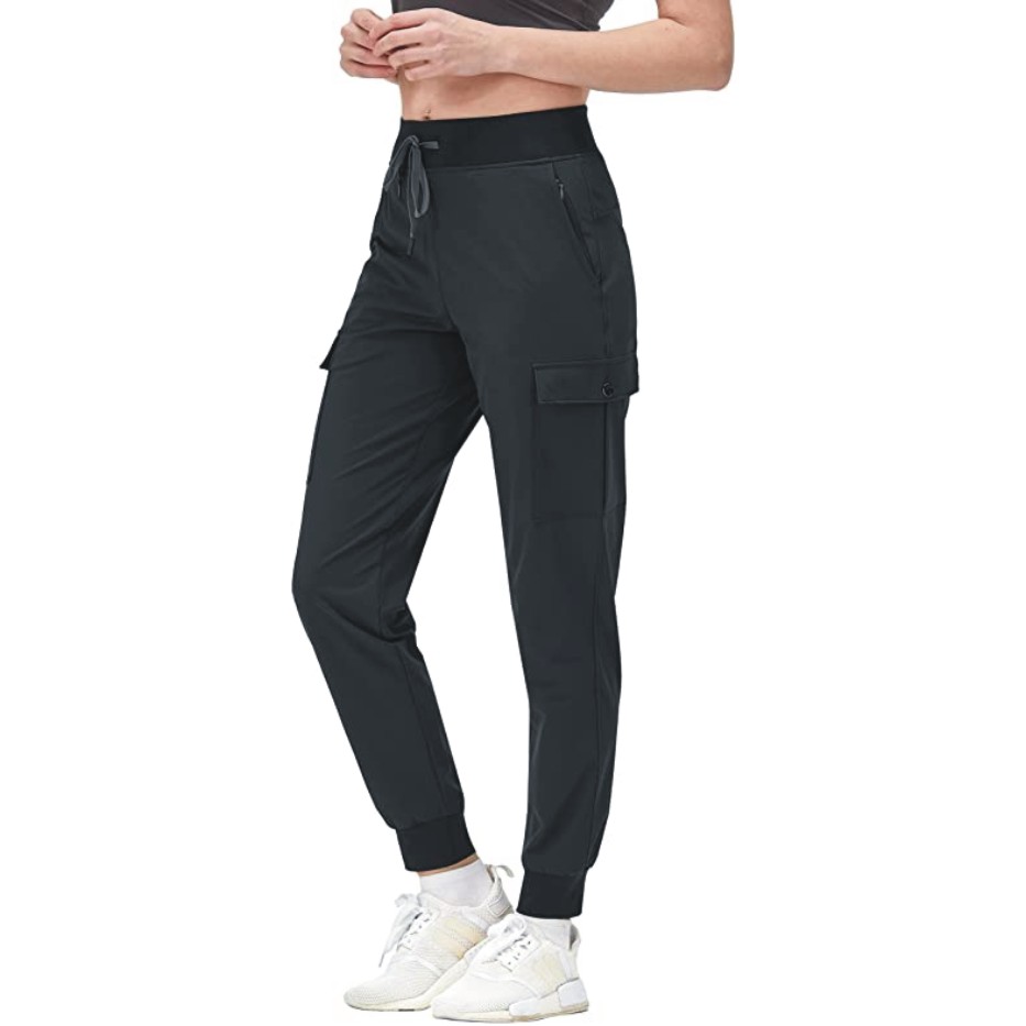 Women's Cargo Hiking Pants Lightweight Cool UPF 50+ Athletic Summer Pants for Women with Pockets