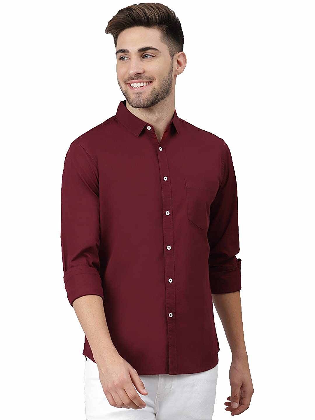 Dennis Lingo Men's Slim Fit Casual Shirt