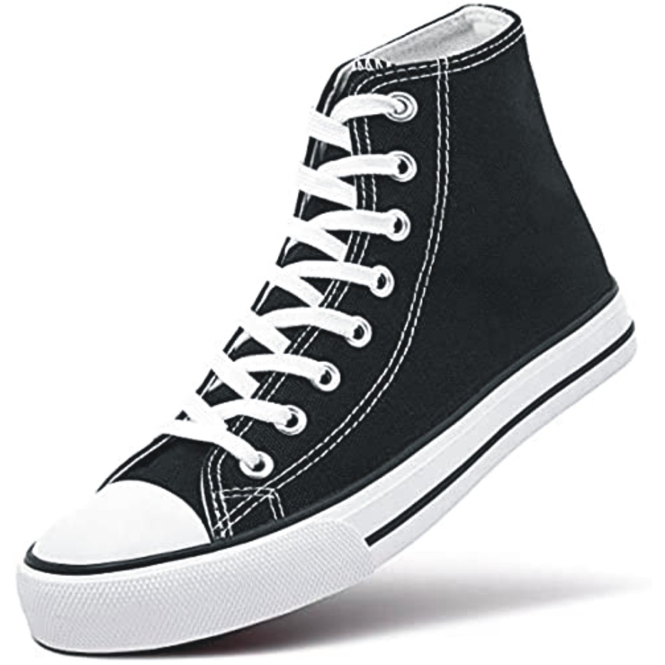 Robbie jones Casual Sneakers Canvas Outwear Shoes for Men in Black Red Yellow