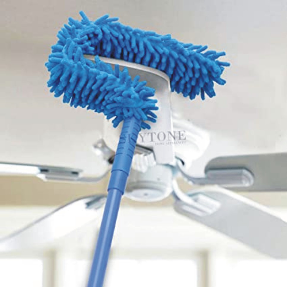 SKYTONE Flexible Fan Cleaning Duster for Multi-Purpose Cleaning of Home, Kitchen, Car, Office with Long Rod
