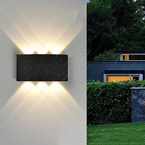 Groeien 6 watts LED Waterproof Indoor/ Outdoor Up Down Wall Lamp (Warm White)