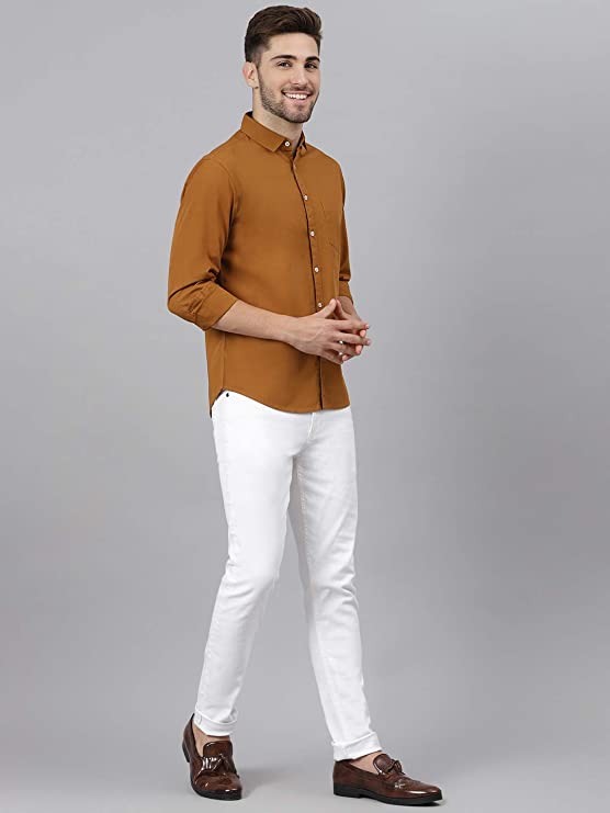 Dennis Lingo Men's Slim Fit Casual Shirt