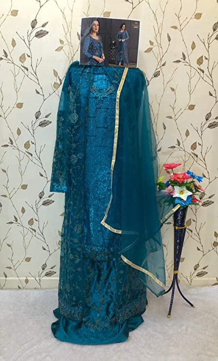 RUDRAPRAYAG anarkali net and santoon suits for women | anarkali suit for women readymade | gown for women semi-stitched | gown for women 2021 | anarkali salwar suit | gown in Clothing & Accessories