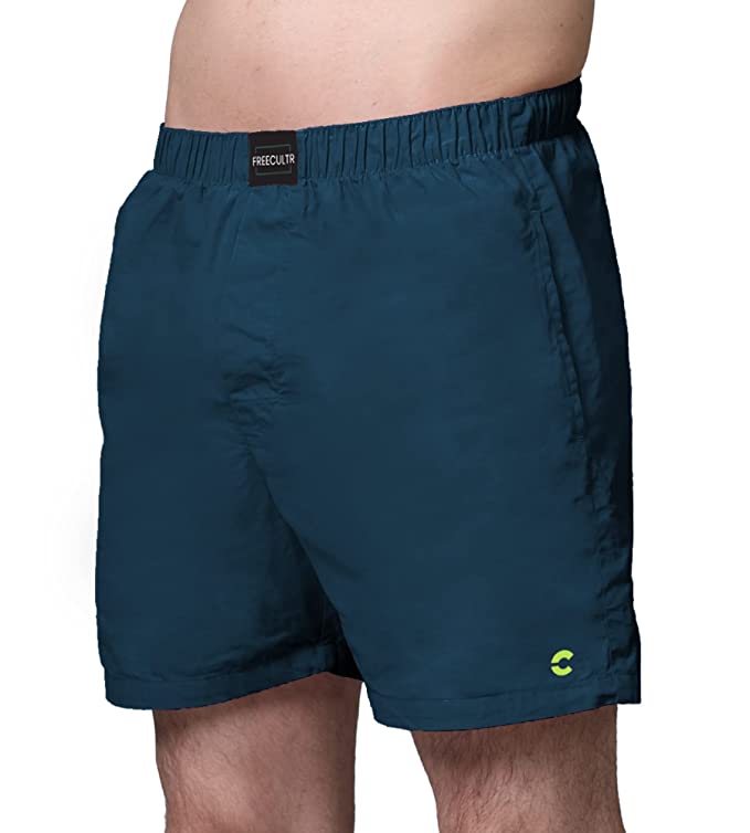 FREECULTR Men's Silky Soft Non-Pilling Micromodal All Day Boxer Shorts with Dual Deep Side Pocket