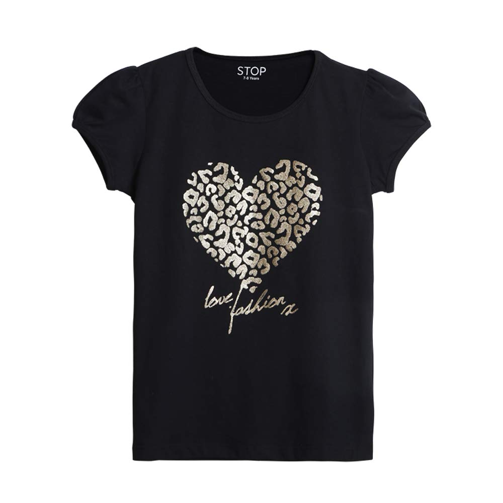 STOP by Shoppers Printed Cotton Round Neck Girls T-Shirt