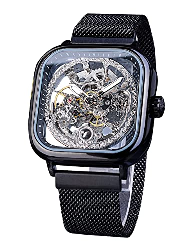 FORSINING Analogue Black Dial Men's Watch