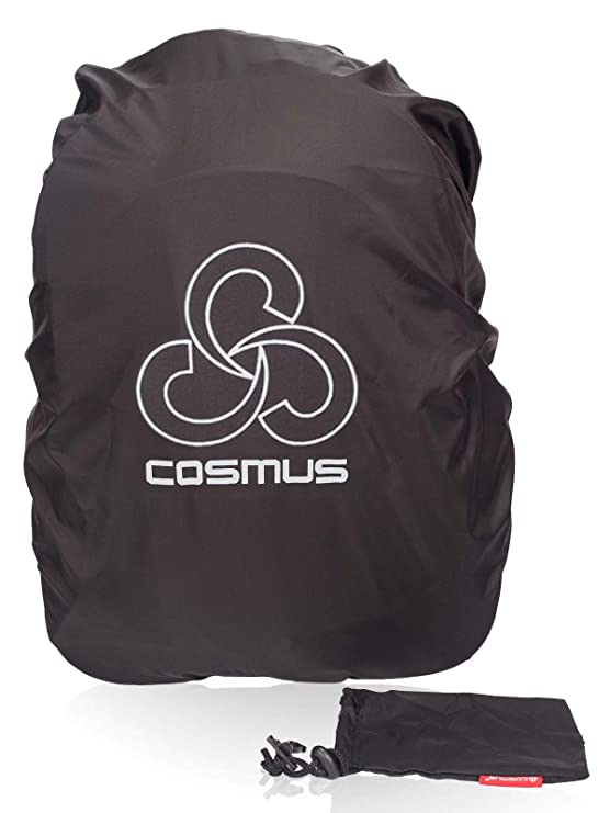 COSMUS Polyester PU Pack Cover (Black)