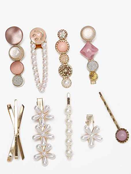 YouBella Jewellery Combo of Hair Pins/Hair Clips for Girls and Women (Multi-Color) (Combo 5)