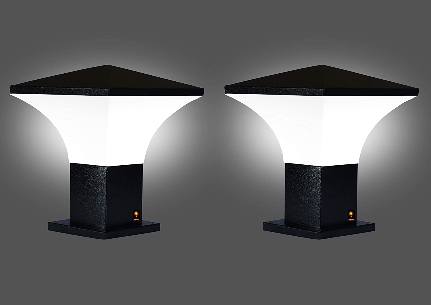 VILRO Imper!al Gen-6001 Gates and Garden Lights, (Black and Milky White)