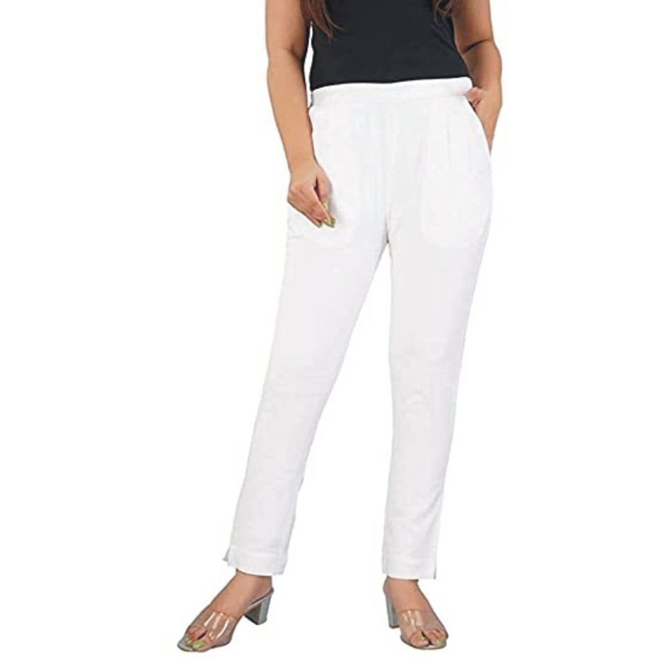 POSA Women Cotton Regular Fit Casual Wear Trouser