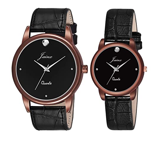 Jainx JC498 Black Dial Analog Watch - for Couple