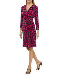 Anne Klein Women's Classic V-Neck Faux Wrap Dress